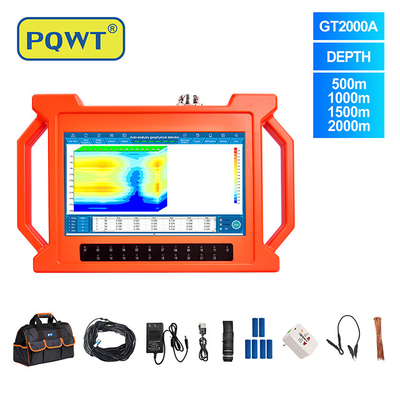 PQWT-GT2000A Podgruntowe wiercenie studni w głębokich wodach 2000m 3D Automatyczna analiza mapy Szybkie wykrywanie Detektor wody gruntowej