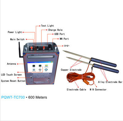 PQWT-TC700 Long Range Water Finder 600m Badanie geofizyczne dla wód gruntowych